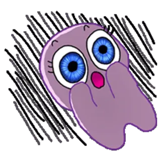 😬 dibujo animado, personaje, pegatina, ilustración telegram sticker