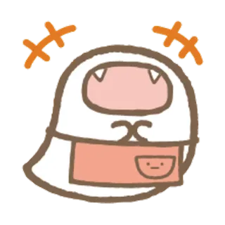 🐨 mono, kawaii, dibujos animados, personaje, fantasma, adorable telegram sticker