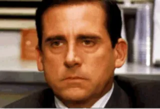 😒 Michael Scott The Office bureau, Michael Scott, série TV, comique, drôle, mème telegram sticker