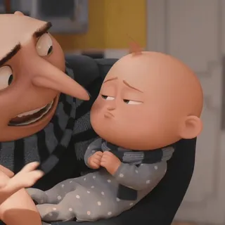 ✨️ Gru Despicable Me Gru, Ich Einfach Unverbesserlich, Baby, Cartoon, Animation, Minions telegram sticker