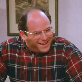 😀 George Costanza Seinfeld George Costanza, Seinfeld, serie tv, gracioso, comedia telegram sticker