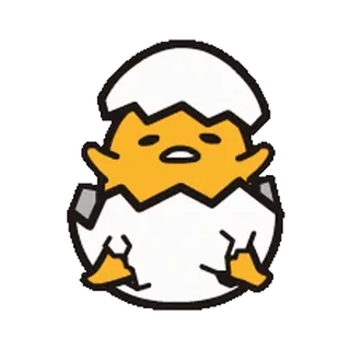 Gudetama Animated Emoji @RekcitsEnilbot telegram stickers