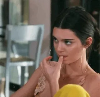 🍋 Kendall Jenner persona, modella, Kendall Jenner, donna, celebrità telegram sticker