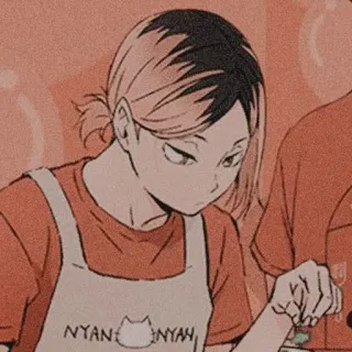 🏳 NYAN NYAN 고양이, 귀여운, 앞치마, 애니메이션, 요리, 만화, 일본 telegram sticker