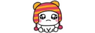 🧸 sad, cute, kawaii, cartoon, character telegram sticker