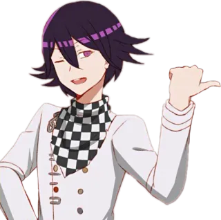 👉 Kokichi Oma Danganronpa V3: Killing Harmony 애니메이션, 캐릭터, 코키치 오마, 단간론파, 윙크 telegram sticker