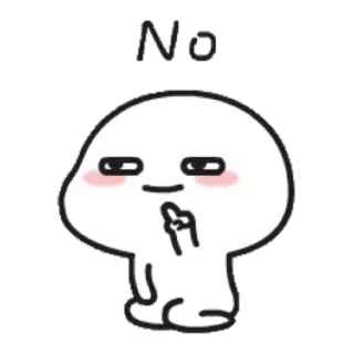💁‍♀️ No no, dissenso, rifiuto, cartone animato, personaggio, gesto, negativo telegram sticker