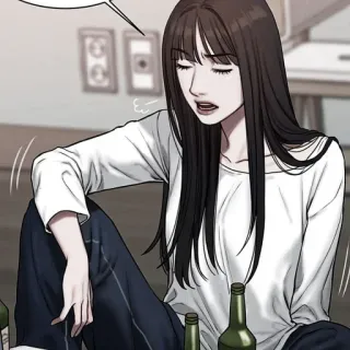 💀 Anime, Phụ nữ, Rượu, Uống rượu, Buồn, Say whatsapp sticker