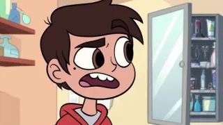 🌟 Marco Diaz Star vs. the Forces of Evil cartoon, animation, character, worried, shocked, tv show telegram sticker