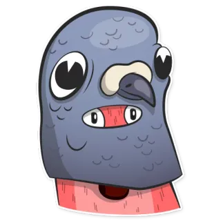 🐦 Taube, Vogel, Cartoon, Tier, Aufkleber telegram sticker