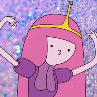 🖤 Princess Bubblegum Adventure Time cartoon, pink, princess, bubblegum, adventure time, character, tv show telegram sticker
