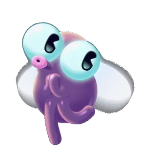😍 Cartone animato, Mosca, Insetto, Carino, Animale whatsapp sticker