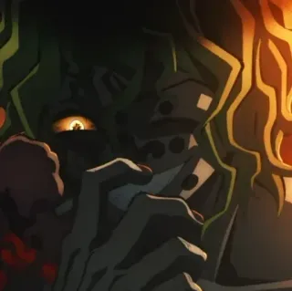 💀 Gyutaro Demon Slayer Аниме, Демон, Злодей, Монстр whatsapp sticker
