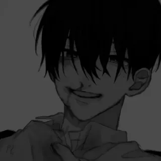 🖤 anime, violence, blood, gothic, emo, sad whatsapp sticker