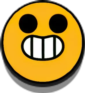 😁 Emoji, Amarillo, Cara, Dientes, Icono whatsapp sticker