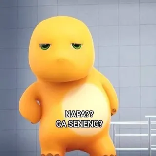 😜 NAPA??
GA SENENG? Dinosaurier, Cartoonfigur, Dino, süß, orange telegram sticker