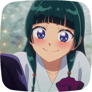 😍 アニメ, 女の子, 可愛い, 笑顔, キャラクター telegram sticker