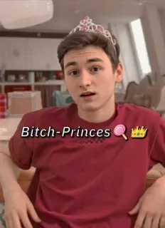 🌟 Bitch-Princess ofensivo, princesa, insultuoso, humor, tiara telegram sticker
