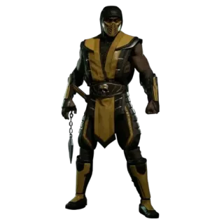 🥷 Scorpion Mortal Kombat jogo de luta, ninja, scorpion, mortal kombat, personagem whatsapp sticker