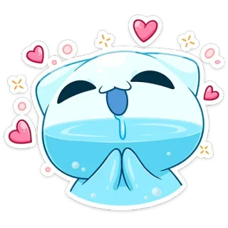 🥰 น่ารัก, คาวาอิ, อนิเมชั่น, หัวใจ, การ์ตูน, ตัวละคร telegram sticker