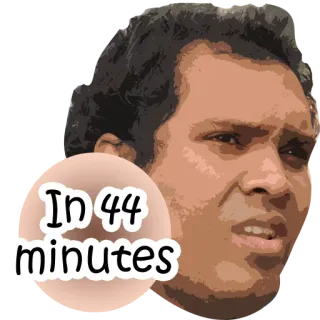 😕 In 44 minutes tiempo, minutos, cuenta atrás, prisa whatsapp sticker