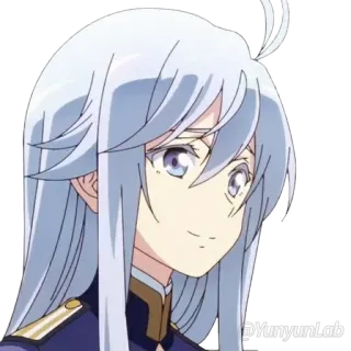 😌 YunyunLab Anime, Kartun, Karakter, Perempuan, Gadis, Potret telegram sticker