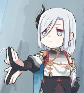 🌟 Shenhe Genshin Impact Anime, Video game, Fofo, Personagem, Shenhe telegram sticker