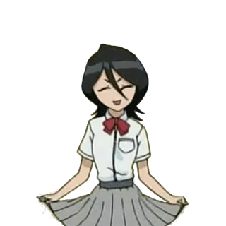 👧 Rukia Kuchiki Bleach Anime, Mangá, colegial, Rukia, Bleach telegram sticker