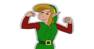 💪 Link ビデオゲーム, リンク, キャラクター, ゼルダ, ファンタジー telegram sticker