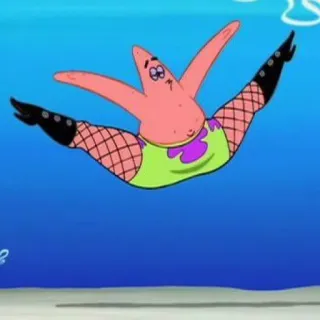 🍨 Patrick Star SpongeBob SquarePants Patrick, stella marina, rete da pesca, Spongebob, cartone animato telegram sticker