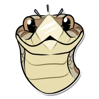 😋 serpiente, reptil, animal, dibujo animado whatsapp sticker