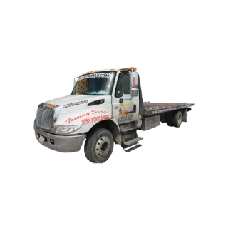 🚨 truck, tow truck, transportation, vehicle, towing, service telegram sticker