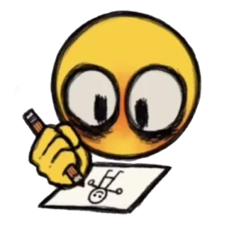 ✏️ drawing, emoji, art, stick figure, yellow telegram sticker