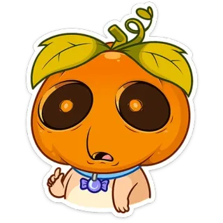 😨 호박, 할로윈, 스티커, 만화, 가을, 무서운, 귀여운 telegram sticker