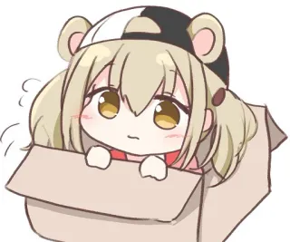 ❤️ anime, cute, box, kawaii, animal telegram sticker