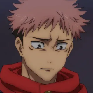 💥 Yuji Itadori Jujutsu Kaisen Anime, Karakter, Jujutsu Kaisen, Yuji, Itadori, khawatir telegram sticker