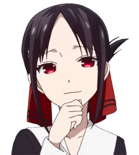 😏 Kaguya Shinomiya Kaguya-sama: Love Is War アニメ, かぐや様は告らせたい, ラブコメ, 四宮かぐや, 漫画 telegram sticker