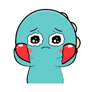 🦕 슬픈, 울음, 실연, 상심, 감정적인, 만화, 스티커 whatsapp sticker