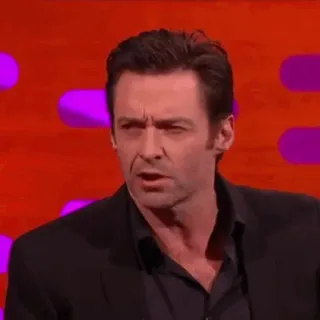 🐺 Hugh Jackman celebrity, actor, portrait, man whatsapp sticker
