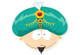 🧞‍♂️ Mr. Slave South Park cartoon, South Park, personage, Mr. Slave, animatie, hoed telegram sticker