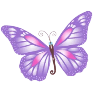 🦋 vlinder, paars, roze, insecten, natuur, vleugels telegram sticker