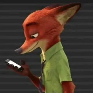 🦊 Nick Wilde Zootopia Nick Wilde, Zoomania, Fuchs, Handy, Cartoon, animiert telegram sticker