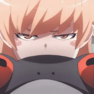 🎭 anime, dziewczyna, zadowolona, twarz telegram sticker