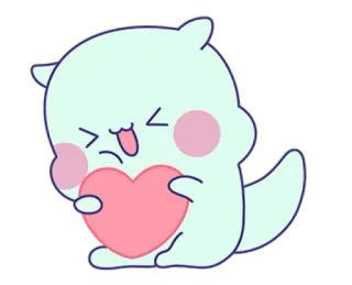 💗 lindo, kawaii, corazón, dibujos animados, amigable, adorable, ilustración telegram sticker