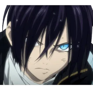 😠 Yato Noragami anime, Yato, Noragami, character, blue eyes, god, manga telegram sticker