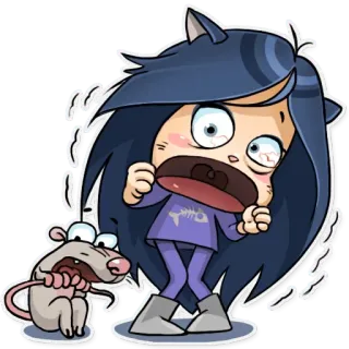 Kitty The Witch telegram stickers