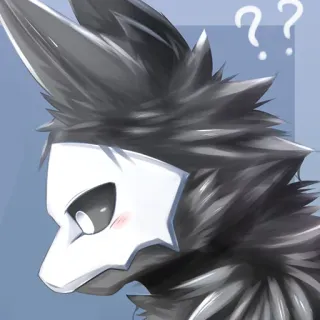 😮 furry, question, anthro, animal, character telegram sticker