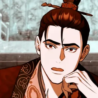 💐 homem, personagem, asiático, coreano, anime, mangá whatsapp sticker