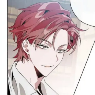 🗑 anime, manga, character, red hair, man, handsome telegram sticker