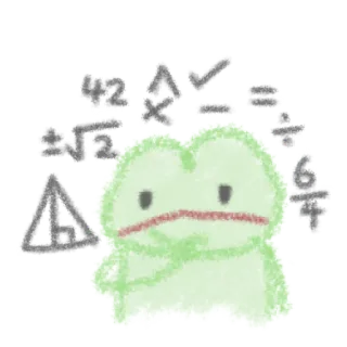 👀 verde, triste, matemática, matemática, equações, cálculo telegram sticker